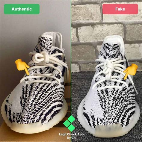 yeezy shoes zebra fake vs real|yeezy 350 real vs fake.